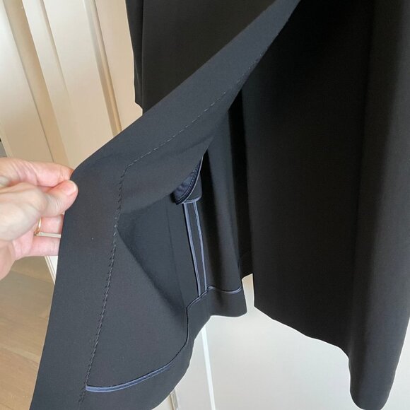 Diane Von Furstenberg Classic LS Triacetate Blend Midi Wrap Dress Blk Sz 8 NWT - Picture 6 of 16